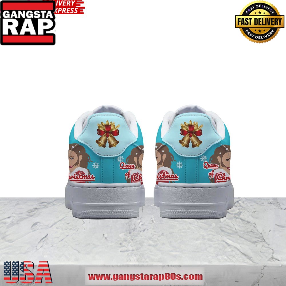 Mariah Carey Queen Of Christmas Limited Edition Air Force 1 Running Sneakers Shoes Mariah Carey Queen Of Christmas Limited Edition Air Force 1 Running Sneakers Shoes