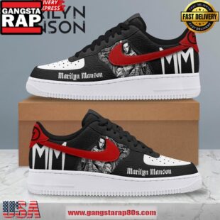 Marilyn Manson Rocker Limited Edition Nike Air Force 1 Running Sneakers Shoes