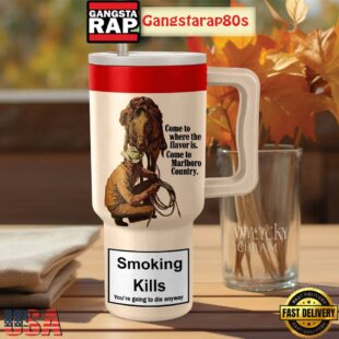 Marlboro Smoking Kills Tumbler Cup 40oz