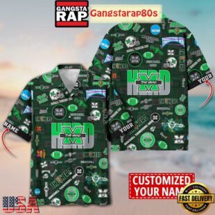 Marshall Thundering Herd Solgan The Herd True Fan Spirit Custom Name Aloha Hawaiian Shirt