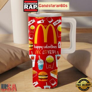 Mc Donald Mc Lover Valentine Edition Tumbler Cup 40oz