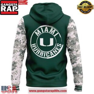 Miami Hurricanes 2025 Armed Forces Unisex Hoodie