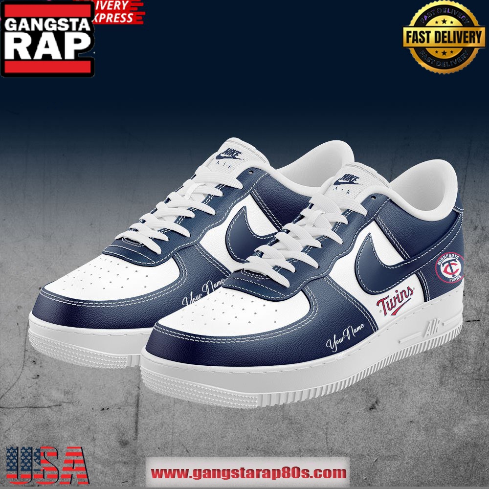 Minnesota Twins 2025 Custom Air Force 1 Running Sneakers Shoes Minnesota Twins 2025 Custom Air Force 1 Running Sneakers Shoes