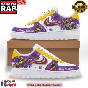 Minnesota Vikings Merry Christmas Limited Edition Air Force 1 Running Sneakers