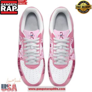 Minnesota Vikings Tackle Breast Cancer Air Force 1 Running Sneakers Shoes