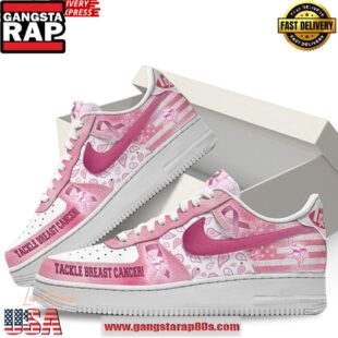 Minnesota Vikings Tackle Breast Cancer Air Force 1 Running Sneakers Shoes