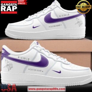 Minnesota Vikings Winter Warrior Air Force 1 Shoes Running Sneakers