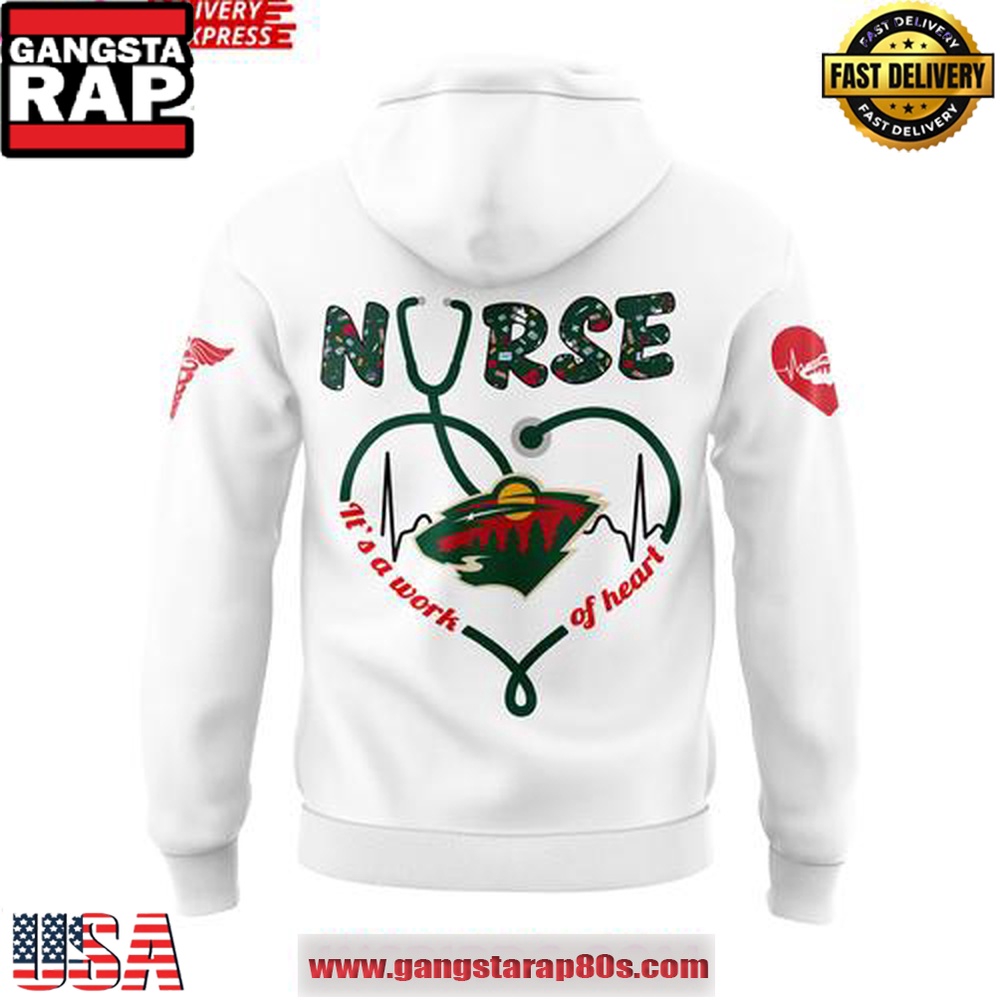 Minnesota Wild Nurses Appreciation 2025 Unisex Hoodie Minnesota Wild Nurses Appreciation 2025 Unisex Hoodie