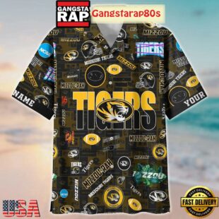 Missouri Tigers Solgan Mizzou Rah True Fan Spirit Custom Name Aloha Hawaiian Shirt