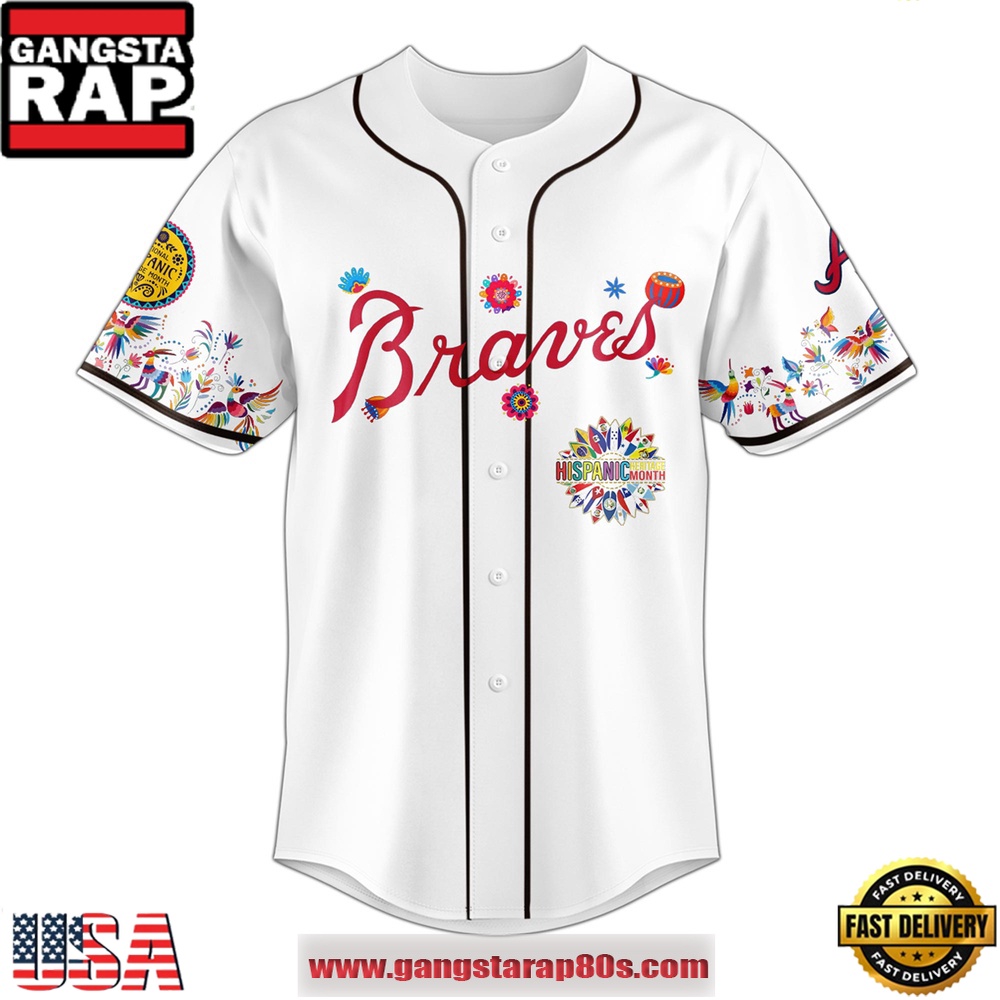 MLB Atlanta Braves X Hispanic Heritage Special Edition Baseball Jersey MLB Atlanta Braves X Hispanic Heritage Special Edition Baseball Jersey