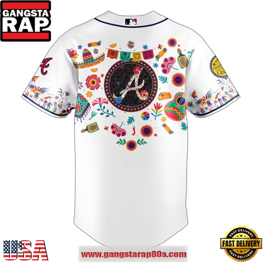 MLB Atlanta Braves X Hispanic Heritage Special Edition Baseball Jersey MLB Atlanta Braves X Hispanic Heritage Special Edition Baseball Jersey