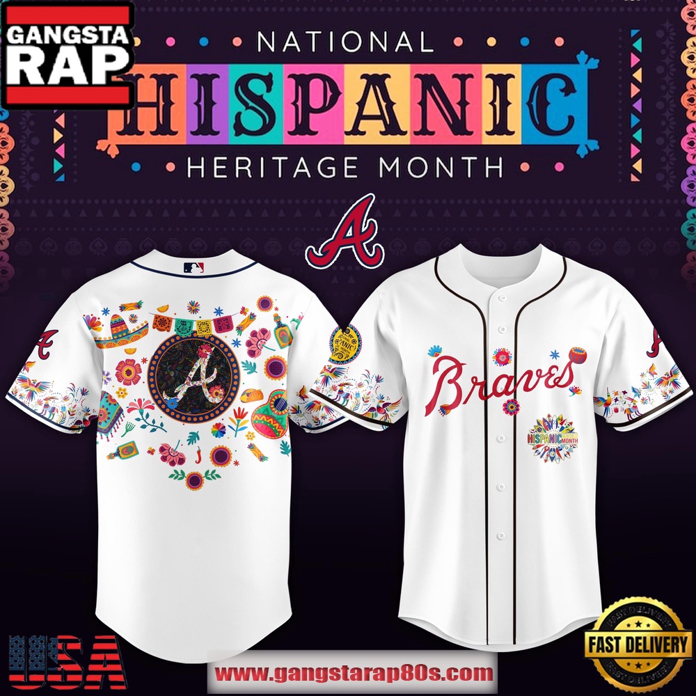 MLB Atlanta Braves X Hispanic Heritage Special Edition Baseball Jersey MLB Atlanta Braves X Hispanic Heritage Special Edition Baseball Jersey