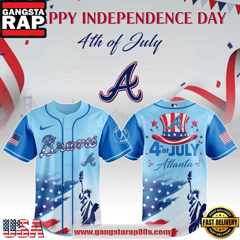 MLB Atlanta Braves X Independence Day Special Edition Baseball Jersey MLB Atlanta Braves X Independence Day Special Edition Baseball Jersey