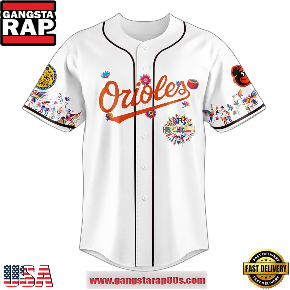 MLB Baltimore Orioles X Hispanic Heritage Special Edition Baseball Jersey MLB Baltimore Orioles X Hispanic Heritage Special Edition Baseball Jersey
