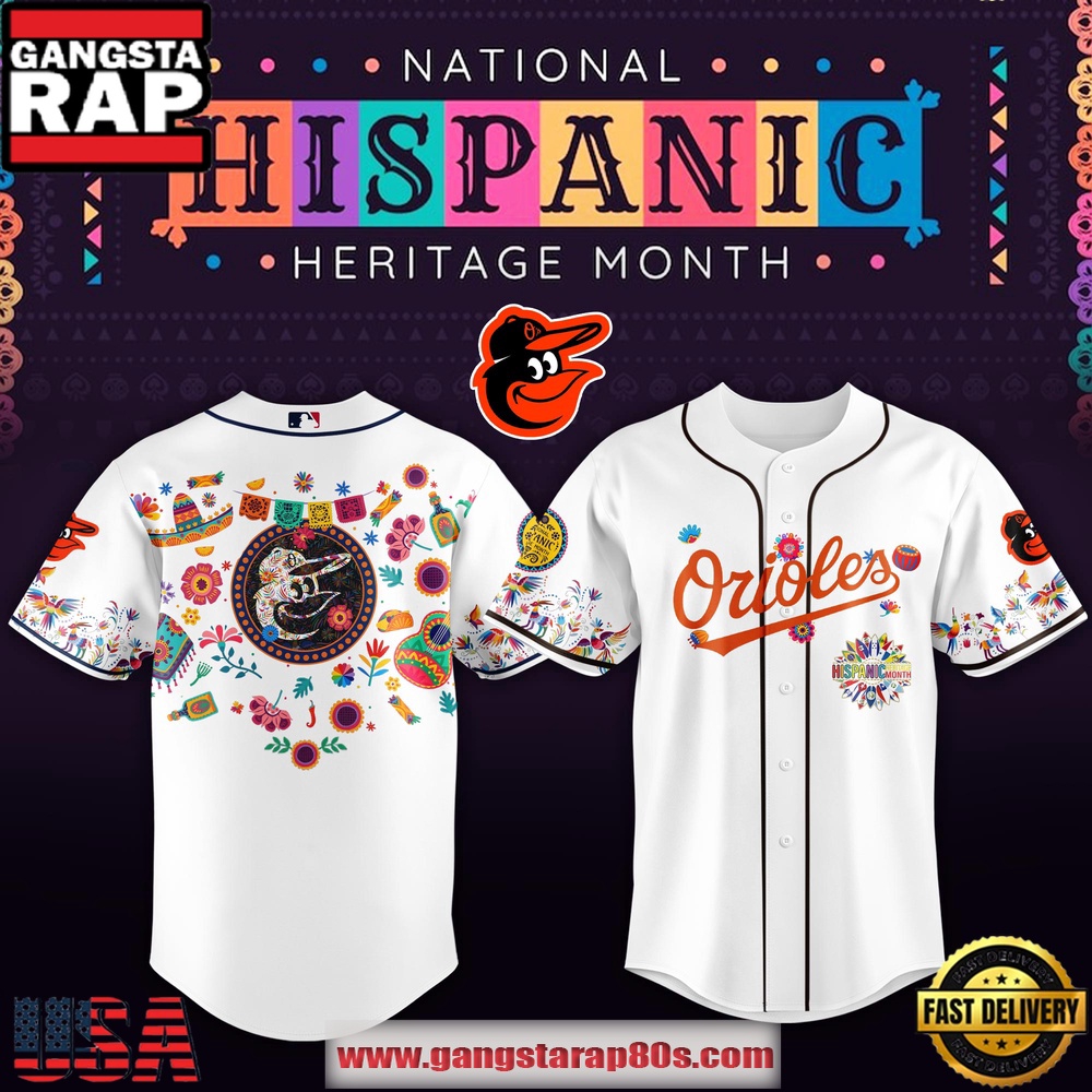 MLB Baltimore Orioles X Hispanic Heritage Special Edition Baseball Jersey MLB Baltimore Orioles X Hispanic Heritage Special Edition Baseball Jersey
