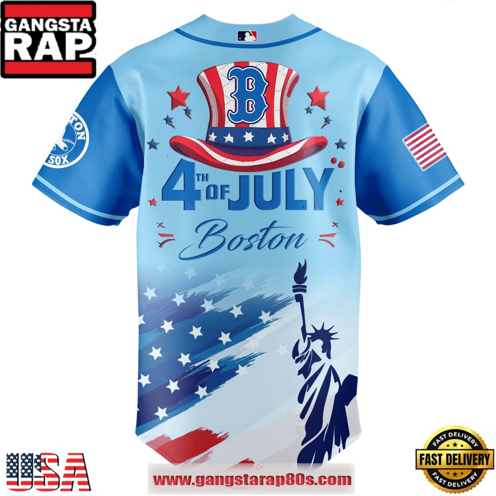 MLB Boston Red Sox X Independence Day Special Edition Baseball Jersey MLB Boston Red Sox X Independence Day Special Edition Baseball Jersey