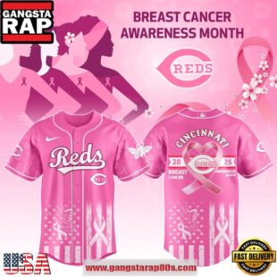 MLB Cincinnati Reds X Breast Cancer Awareness Month Special Edition Baseball Jersey