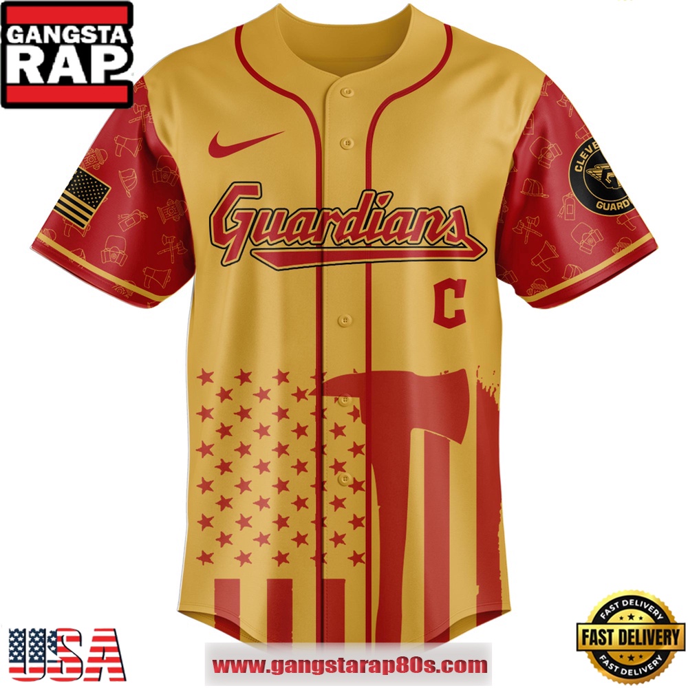 MLB Cleveland Guardians x Firefighter Appreciation Night Special Edition Baseball Jerseys MLB Cleveland Guardians x Firefighter Appreciation Night Special Edition Baseball Jerseys