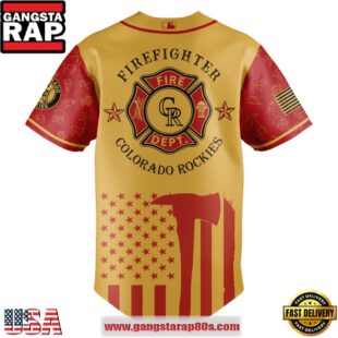 MLB Colorado Rockies x Firefighter Appreciation Night Special Edition Baseball Jerseys