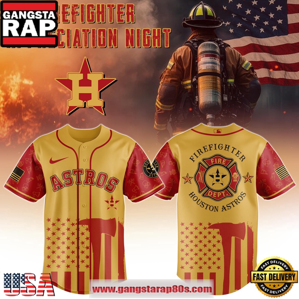 MLB Houston Astros x Firefighter Appreciation Night Special Edition Baseball Jerseys MLB Houston Astros x Firefighter Appreciation Night Special Edition Baseball Jerseys