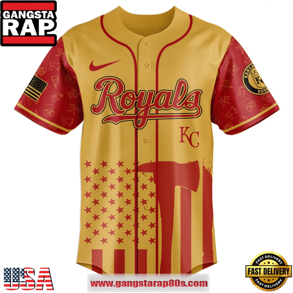 MLB Kansas City Royals x Firefighter Appreciation Night Special Edition Baseball Jerseys MLB Kansas City Royals x Firefighter Appreciation Night Special Edition Baseball Jerseys
