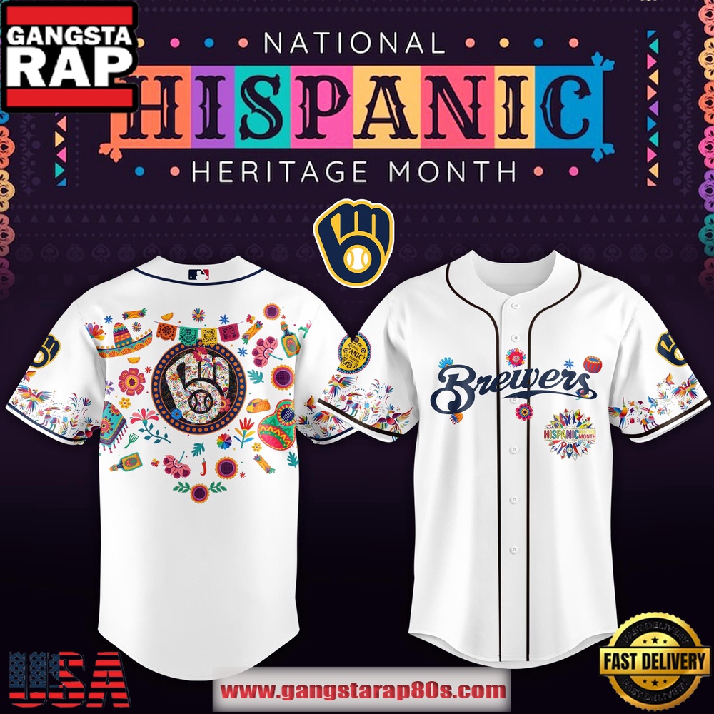 MLB Milwaukee Brewers X Hispanic Heritage Special Edition Baseball Jersey MLB Milwaukee Brewers X Hispanic Heritage Special Edition Baseball Jersey