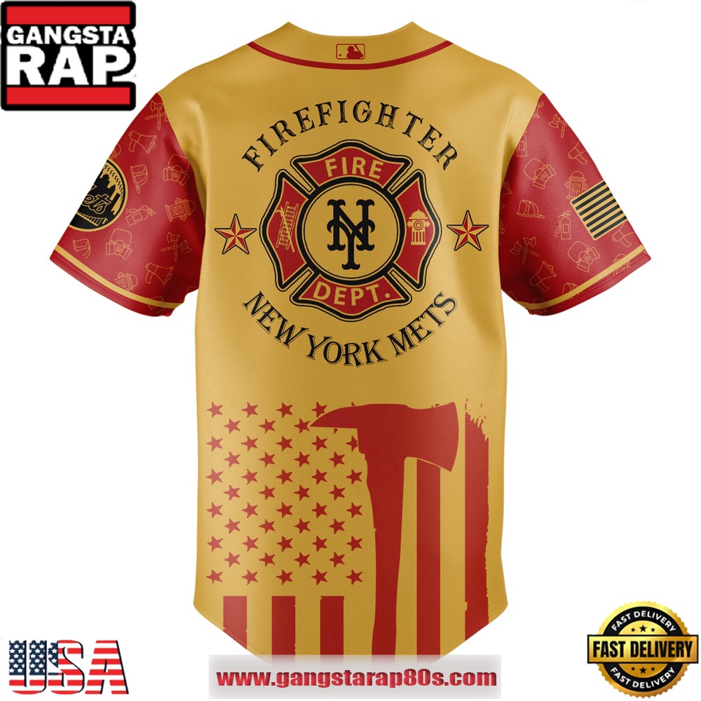 MLB New York Mets x Firefighter Appreciation Night Special Edition Baseball Jerseys MLB New York Mets x Firefighter Appreciation Night Special Edition Baseball Jerseys