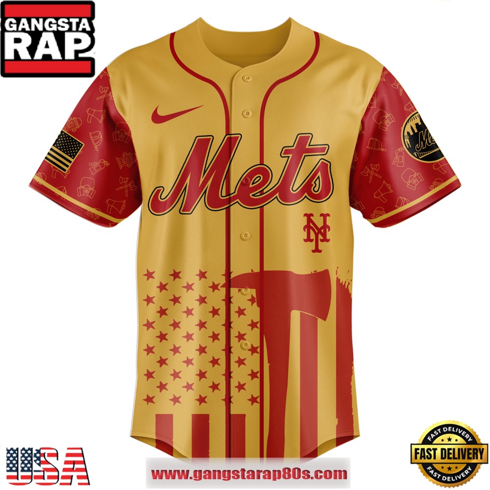 MLB New York Mets x Firefighter Appreciation Night Special Edition Baseball Jerseys MLB New York Mets x Firefighter Appreciation Night Special Edition Baseball Jerseys