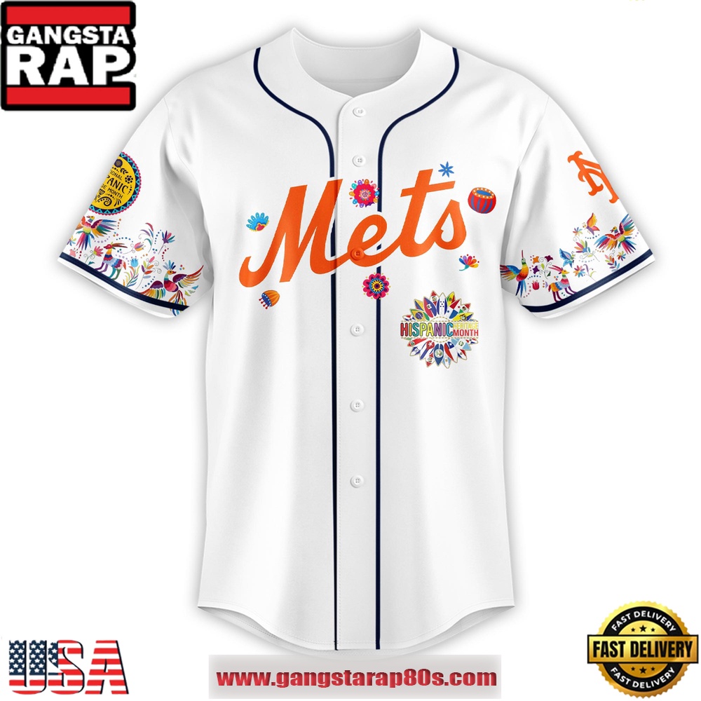 MLB New York Mets X Hispanic Heritage Special Edition Baseball Jersey MLB New York Mets X Hispanic Heritage Special Edition Baseball Jersey