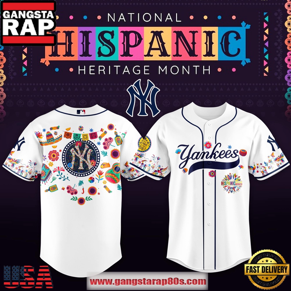 MLB New York Yankees X Hispanic Heritage Special Edition Baseball Jersey MLB New York Yankees X Hispanic Heritage Special Edition Baseball Jersey