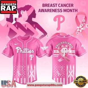 MLB Philadelphia Phillies X Breast Cancer Awareness Month Special Edition Baseball Jersey