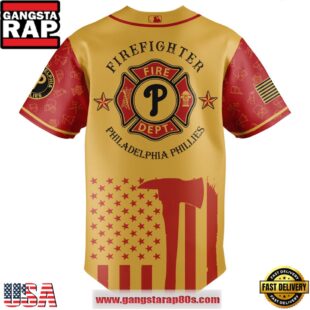 MLB Philadelphia Phillies x Firefighter Appreciation Night Special Edition Baseball Jerseys