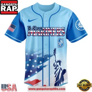 MLB Seattle Mariners X Independence Day Special Edition Baseball Jerseys