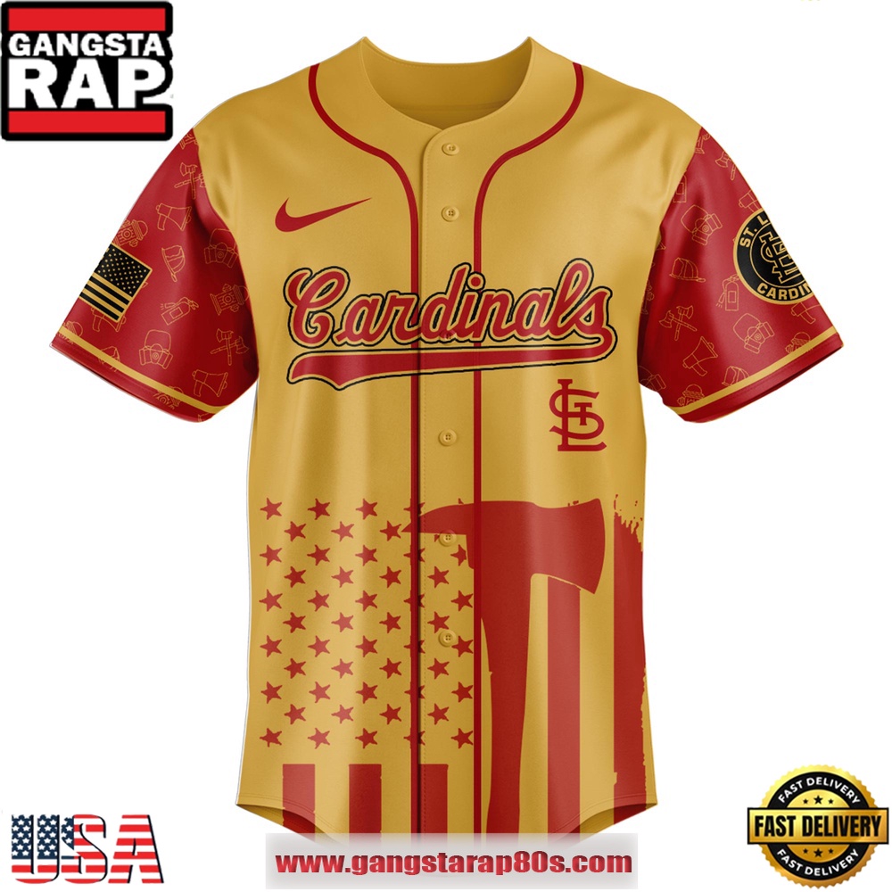 MLB St. Louis Cardinals x Firefighter Appreciation Night Special Edition Baseball Jerseys MLB St. Louis Cardinals x Firefighter Appreciation Night Special Edition Baseball Jerseys