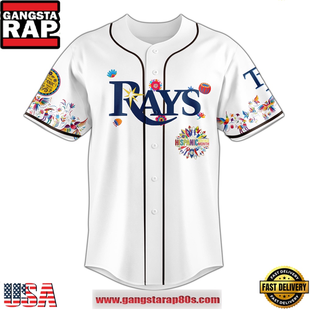 MLB Tampa Bay Rays X Hispanic Heritage Special Edition Baseball Jersey MLB Tampa Bay Rays X Hispanic Heritage Special Edition Baseball Jersey