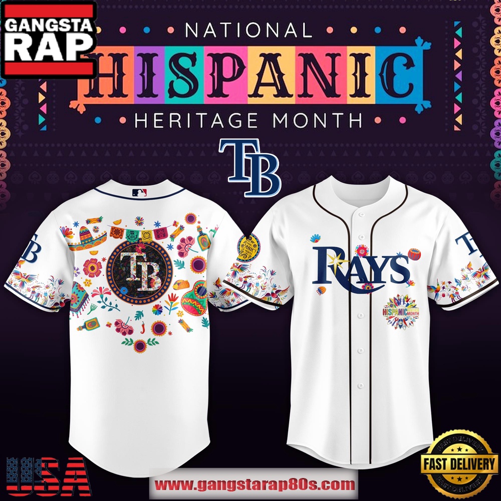 MLB Tampa Bay Rays X Hispanic Heritage Special Edition Baseball Jersey MLB Tampa Bay Rays X Hispanic Heritage Special Edition Baseball Jersey