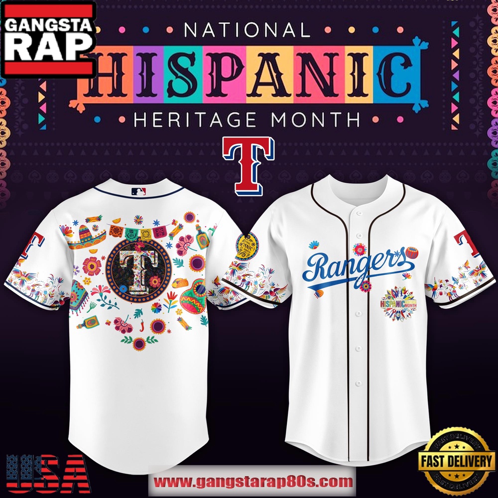 MLB Texas Rangers X Hispanic Heritage Special Edition Baseball Jersey MLB Texas Rangers X Hispanic Heritage Special Edition Baseball Jersey