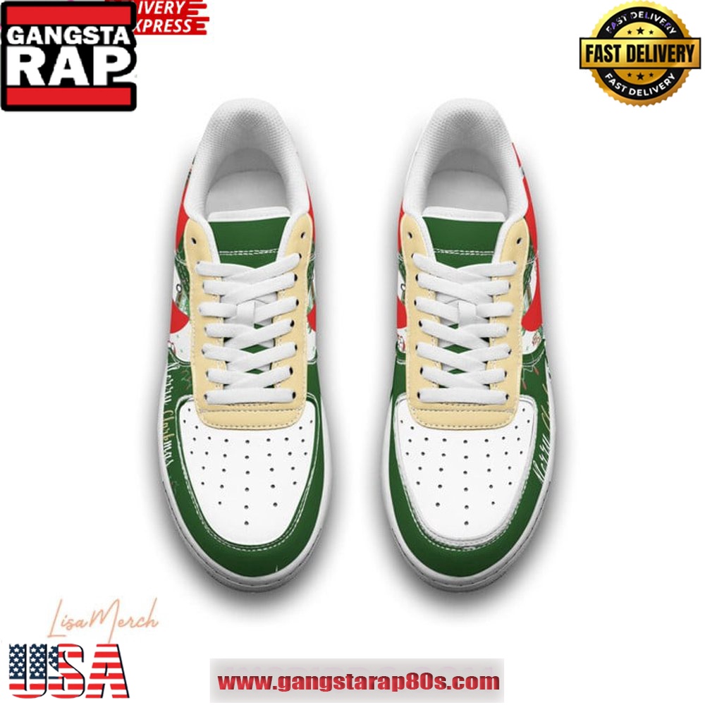 National Lampoon Merry Christmas Limited Edition Air Force 1 Running Sneakers Shoes National Lampoon Merry Christmas Limited Edition Air Force 1 Running Sneakers Shoes