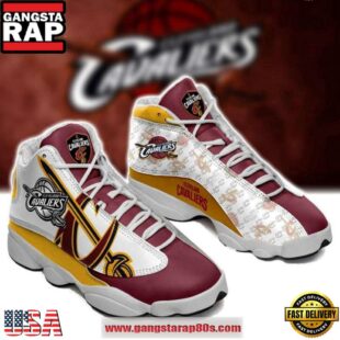 NBA Cleveland Cavaliers Wine Gold Limited Air Jordan 13 Shoes