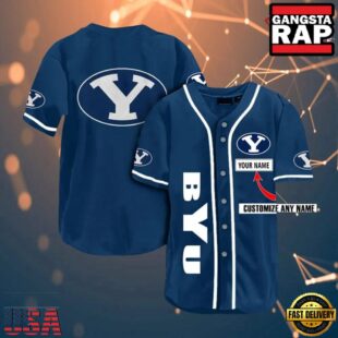 NCAA Byu Cougars Custom Name Fans Team Special Baseball Jersey