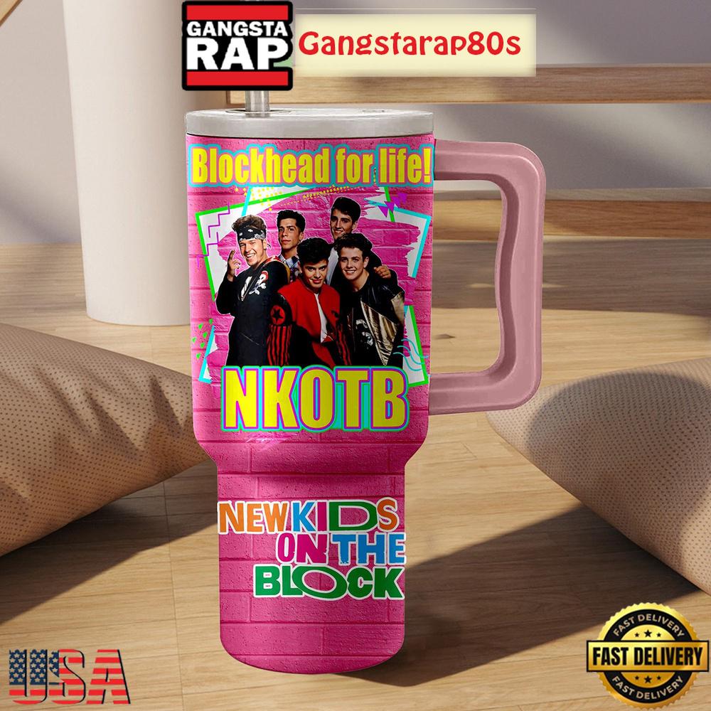 New Kid On The Block Fan Tumbler Cup 40oz New Kid On The Block Fan Tumbler Cup 40oz