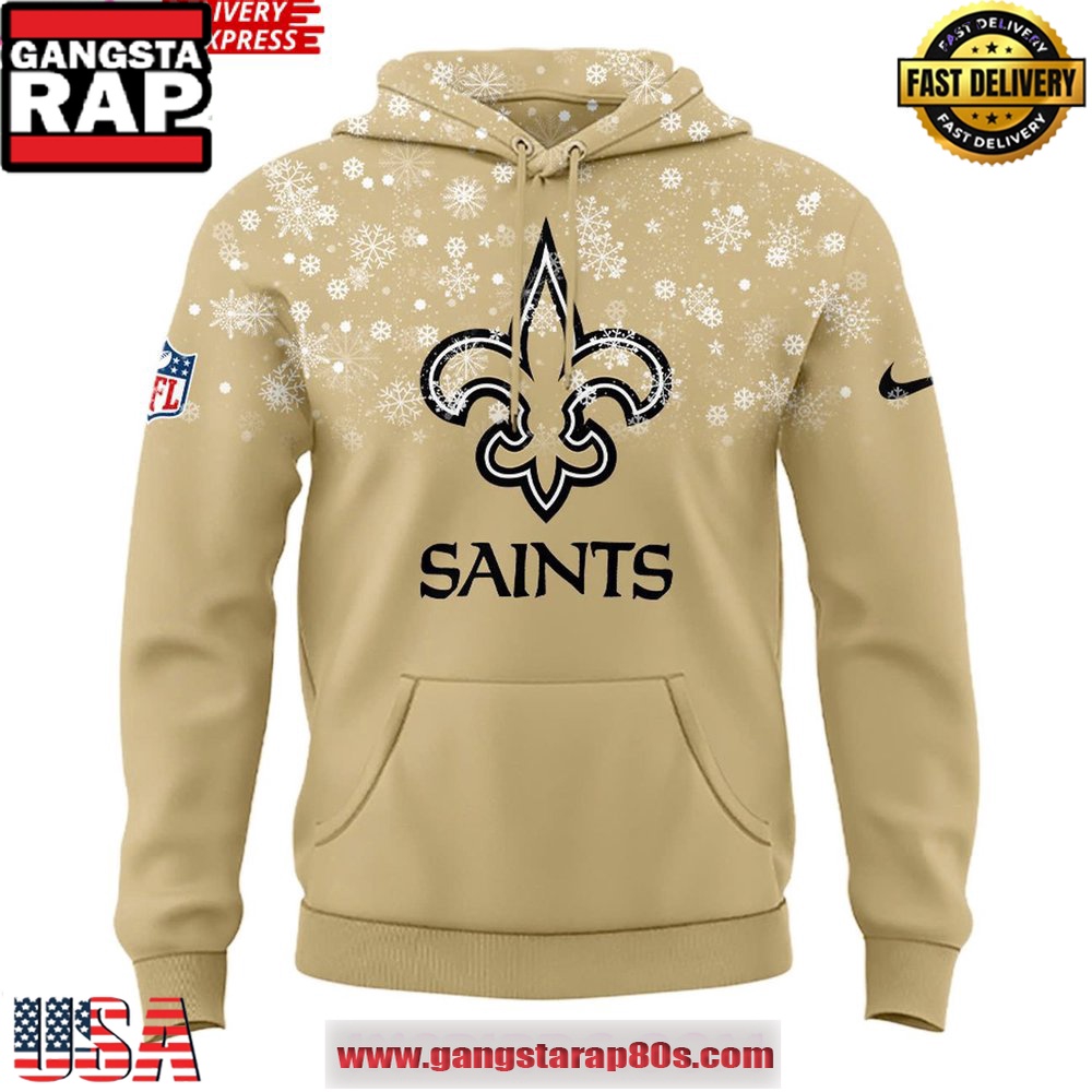 New Orleans Saints Snow 2025 Unisex Hoodie New Orleans Saints Snow 2025 Unisex Hoodie