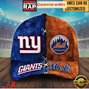 New York Giants And Mets Custom Classic Cap Hats