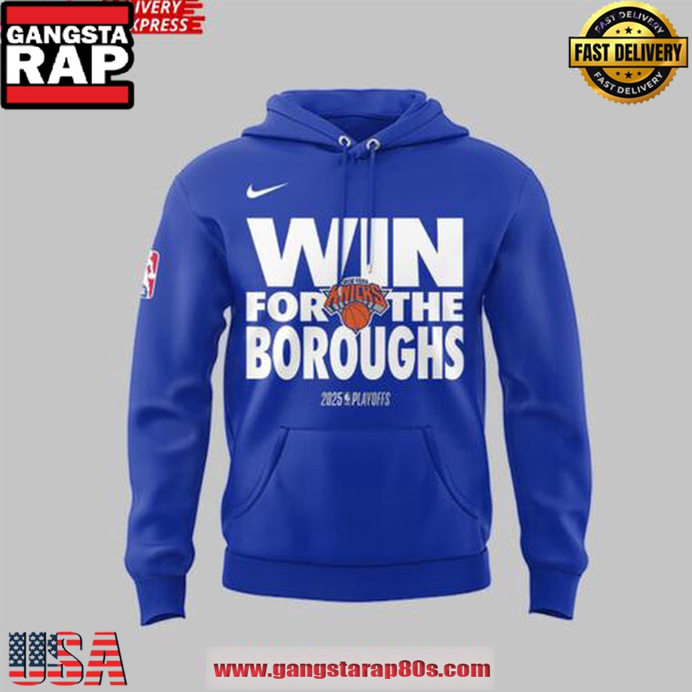 New York Knicks Win For The Boroughs 2025 Unisex Hoodie New York Knicks Win For The Boroughs 2025 Unisex Hoodie