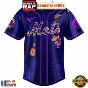 New York Mets Hispanic Heritage Celebrations 2025 Unique Design Baseball Jersey