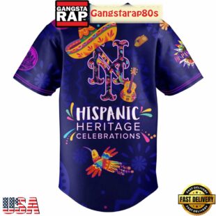 New York Mets Hispanic Heritage Celebrations 2025 Unique Design Baseball Jersey