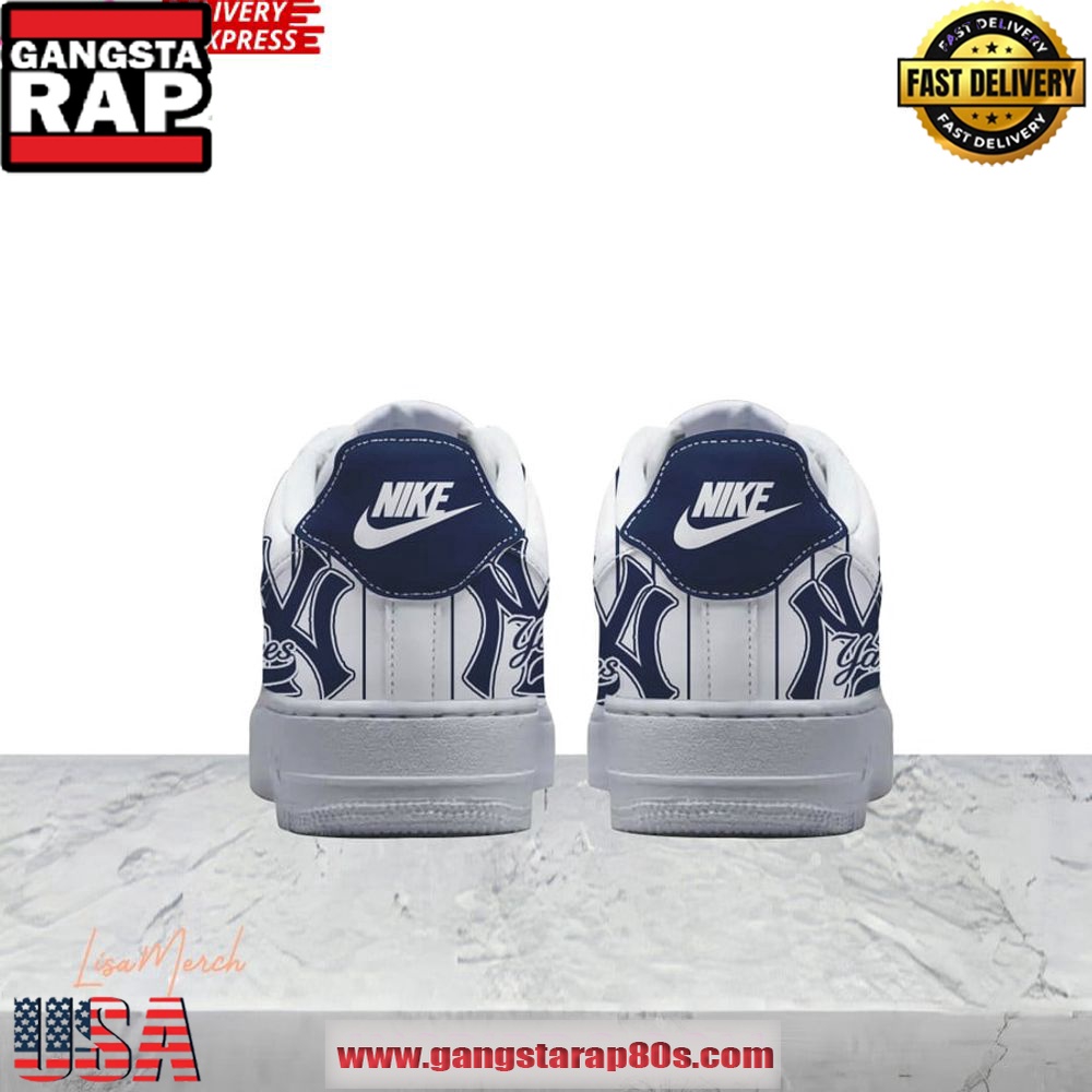 New York Yankees Bronx Bombers Air Force 1 Running Sneakers Shoes New York Yankees Bronx Bombers Air Force 1 Running Sneakers Shoes