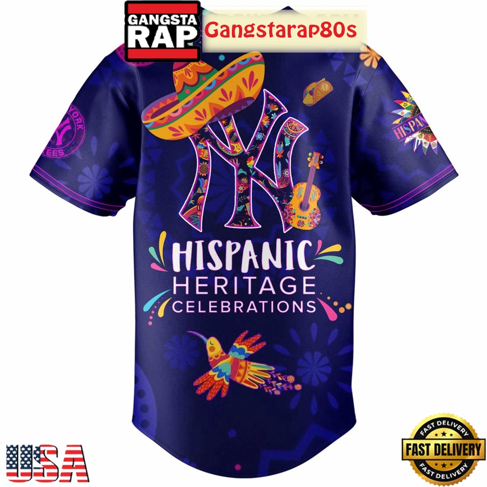 New York Yankees Hispanic Heritage Celebrations 2025 Unique Design Baseball Jersey New York Yankees Hispanic Heritage Celebrations 2025 Unique Design Baseball Jersey