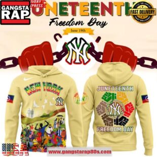 New York Yankees Juneteenth Freedom Day 2025 Unisex Hoodie