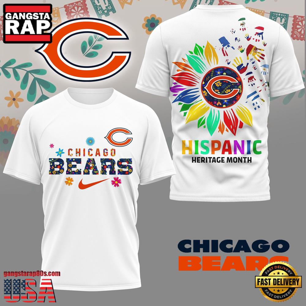 NFL Chicago Bears Hispanic Heritage Month Unisex T-Shirt NFL Chicago Bears Hispanic Heritage Month Unisex T-Shirt